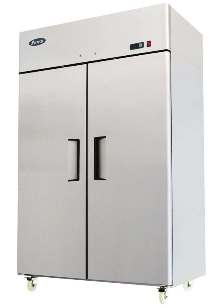 Atosa MBF8117HD Top Mounted Upright Double Door 2/1 Gastronorm Refrigerator 1300 Litres