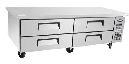 Atosa MGF8453GR Refrigerated 4 Drawer Chef Base 340 Litres  4 x 2/1GN