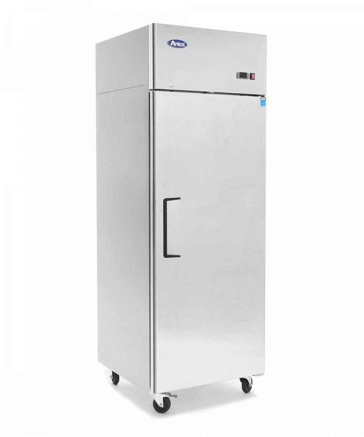 YBF9207GR Atosa YBF9207GR Slimline Upright Single Door Freezer 410ltrs