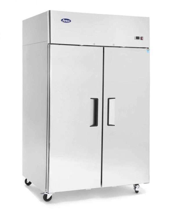 Atosa YBF9218GR Slimline Upright Double Door Fridge 900ltrs
