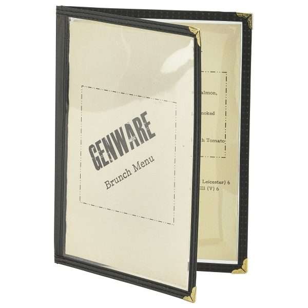 American Style Clear Menu Holder A5- 2 Page