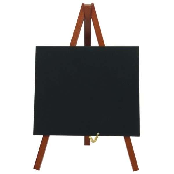 Mini Chalkboard Easel 24 X 11.5cm Mahogany Pk3