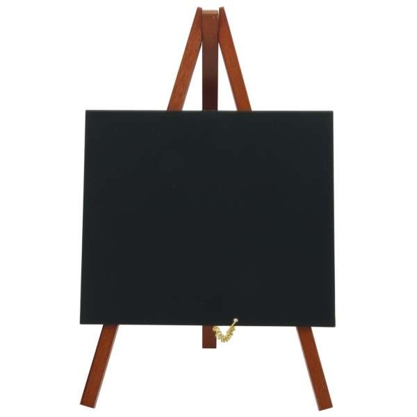 Mini Chalkboard Easel 24 X 11.5cm Mahogany Pk3