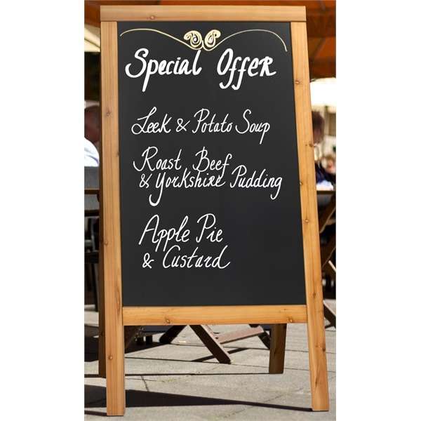 SBS-TE-120 Sandwich A-Board 70X120cm Teak
