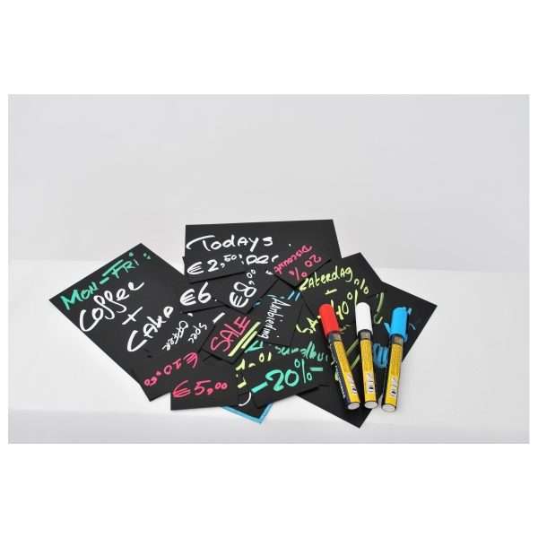 20 Price Tags A7 + 1 White Chalkmarker