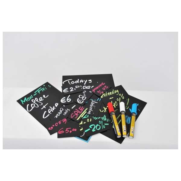 TAG-A7-WT 20 Price Tags A7 + 1 White Chalkmarker