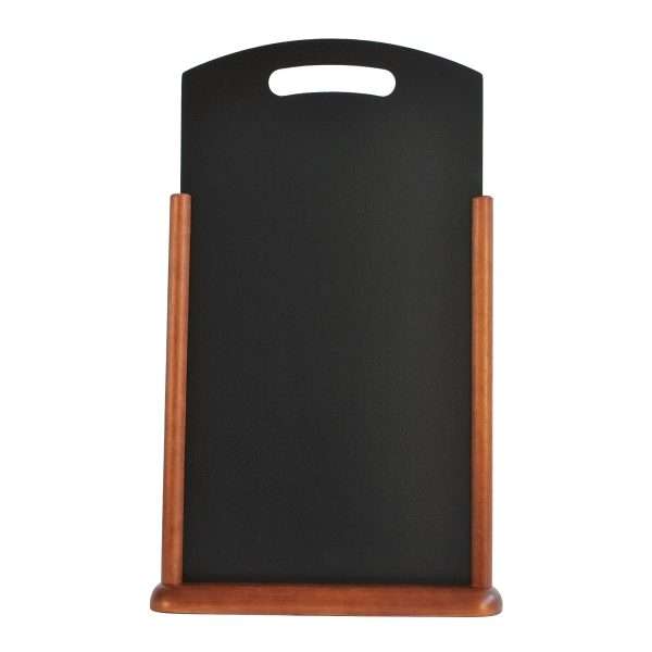 Large Table Chalk Board Dark Wood 21X45cm