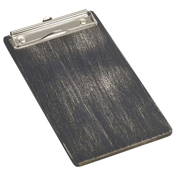 Black Wooden Menu Clipboard Wine List 13×24.5×0.6cm