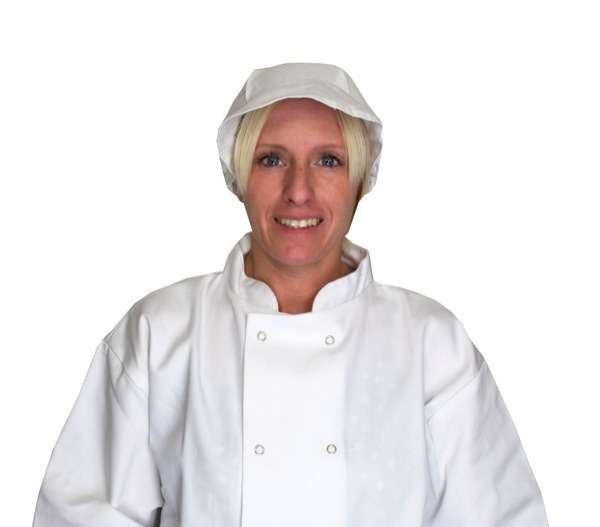 WHITE NET PEAKED CAP – White