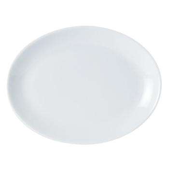 Porcelite Oval Plate 40cm/15.75″ QTY: 6