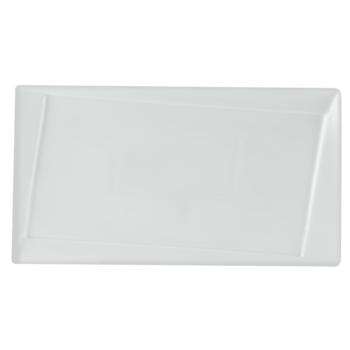 Porcelite Twist Rectangular Plate 32.5×17.5cm/12.5×7″ QTY: 6