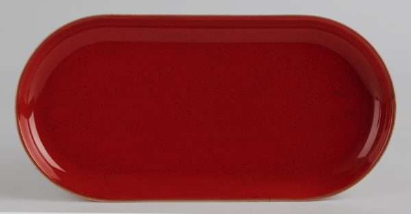 Seasons by Porcelite Magma Narrow Oval Plate 30cm QTY: 6