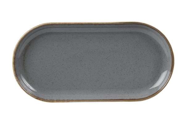 Seasons by Porcelite Storm Narrow Oval Plate 30cm QTY: 6