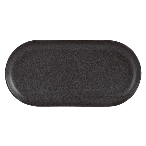 Seasons by Porcelite Graphite Narrow Oval Plate 32x20cm/12.5×8″ QTY: 6