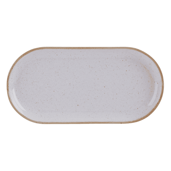 Seasons by Porcelite Stone Narrow Oval Plate 32x20cm/12.5×8″ QTY: 6