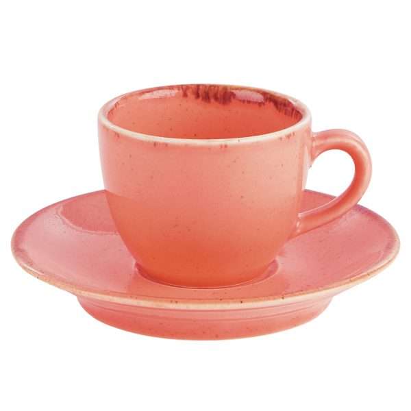 Seasons by Porcelite Coral Espresso Saucer 12cm/4.5″ QTY: 6