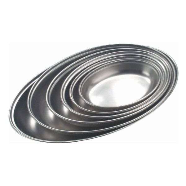 GenWare Stainless Steel Oval Vegetable Dish 30cm/12″ qty:1