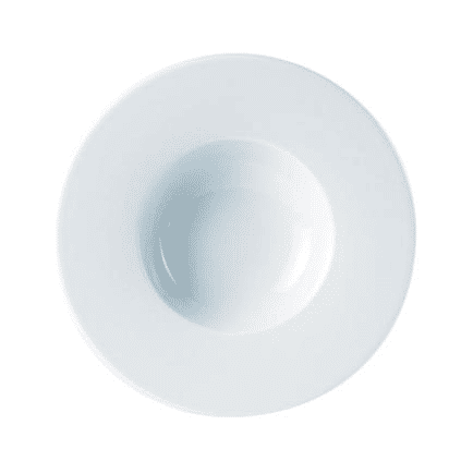 Porcelite Wide Rim Pasta Plate 27cm/10.5″ 30cl/11oz QTY: 6