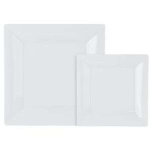 Porcelite Deep Square Plate 27cm/10.5″ QTY: 6
