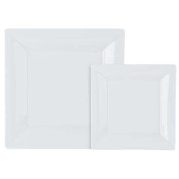 Porcelite Deep Square Plate 27cm/10.5″ QTY: 6