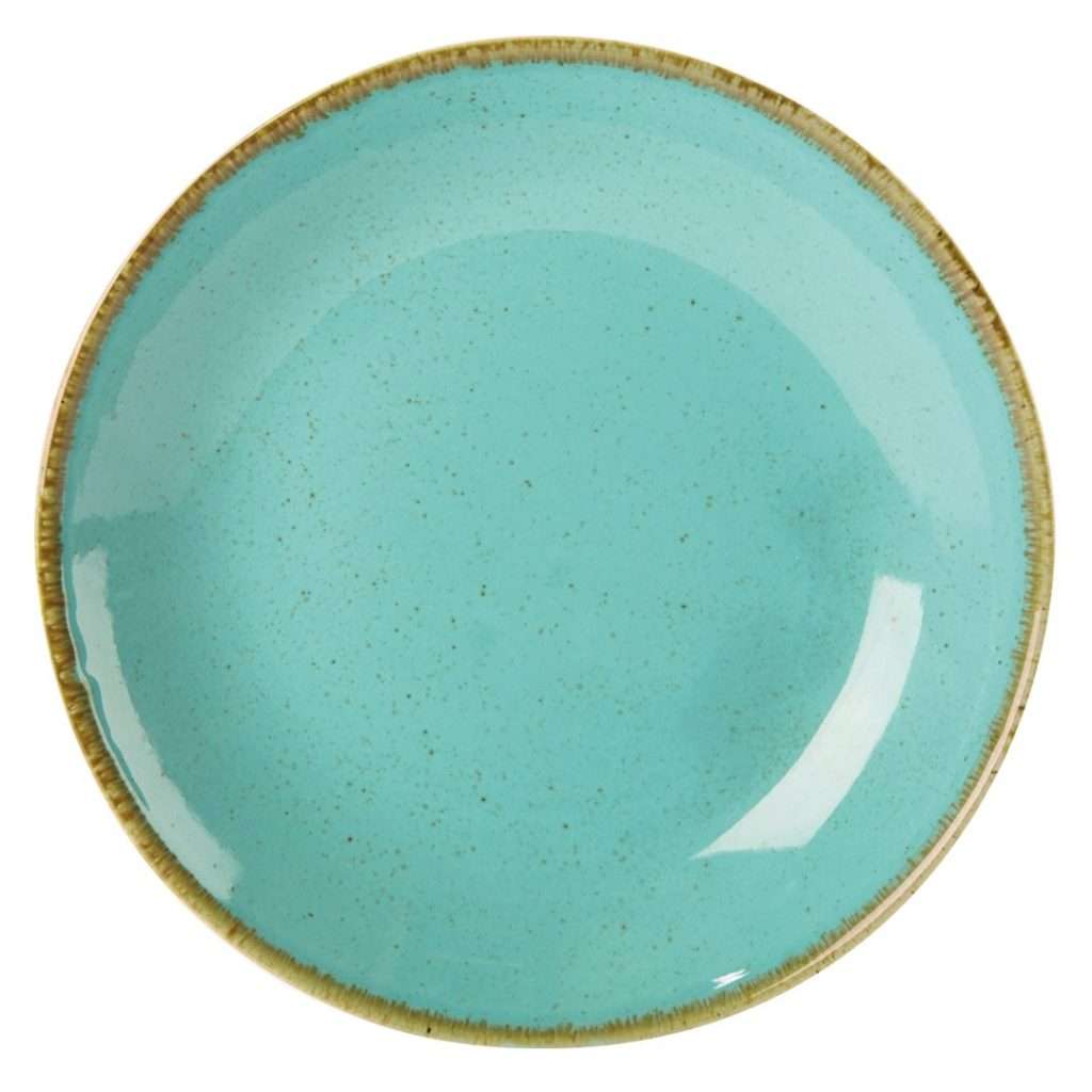 Seasons by Porcelite Sea Spray Coupe Plate 18cm/7″ QTY: 6