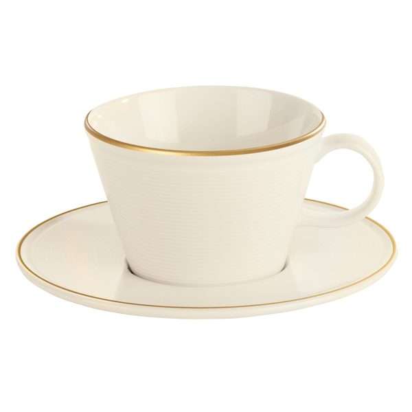 Academy Line Gold Band Cappuccino Cup 25cl QTY: 6
