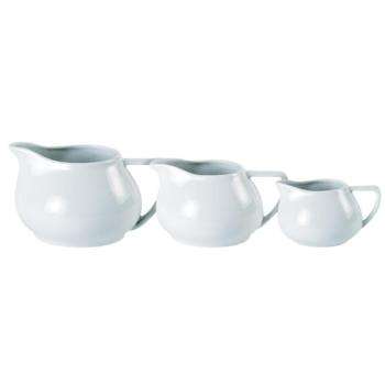 Porcelite Contemporary Style Milk Jug 42cl/15oz QTY: 6
