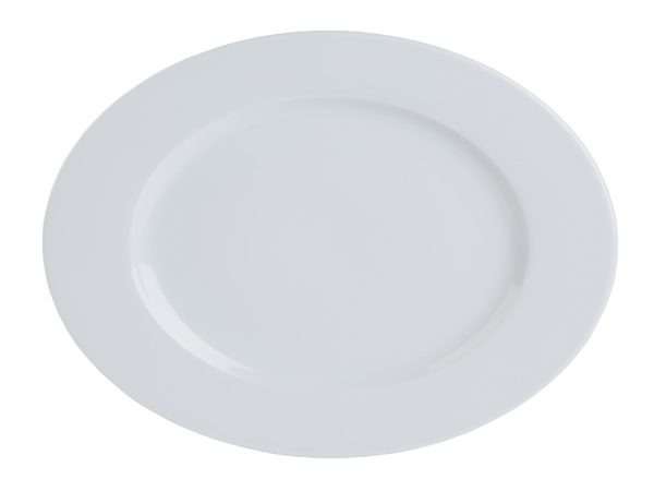 Porcelite Prestige Rimmed Plate 24cm QTY: 24