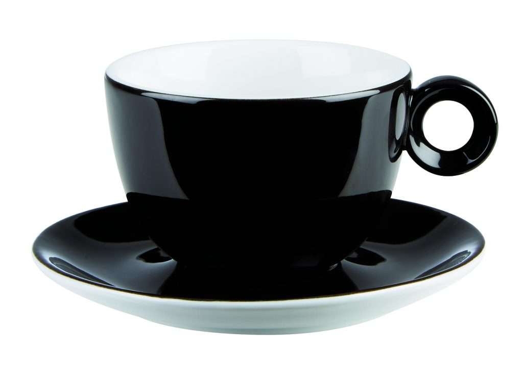 Costa Verde Black Bowl Shaped Cup 12oz QTY: 6