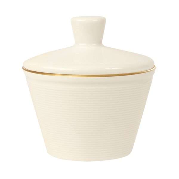 Academy Line Gold Band Sugar Bowl with Lid 25cl QTY: 6