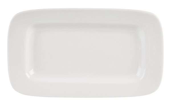 Simply Tableware Simply Rimmed Rectangular Platter 26.4 x 15.3cm QTY: 6