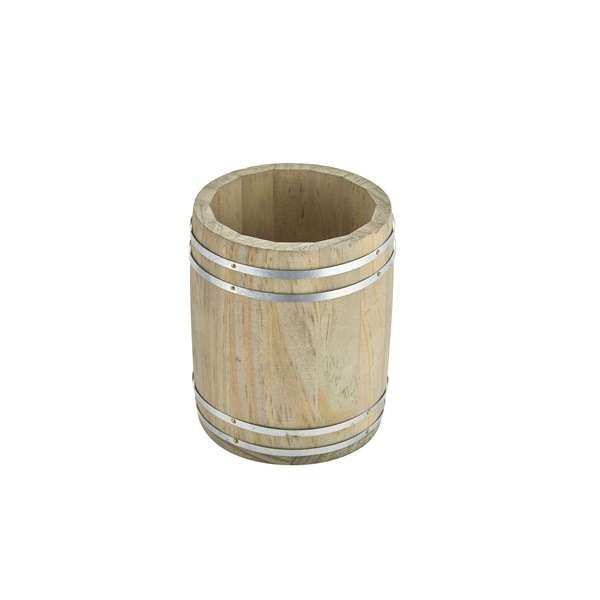 Miniature Wooden Barrel 11.5Dia x 13.5cm qty:1