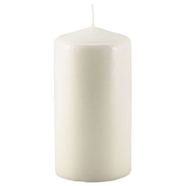 Pillar Candle 15cm H X 8cm Dia Ivory QTY:6