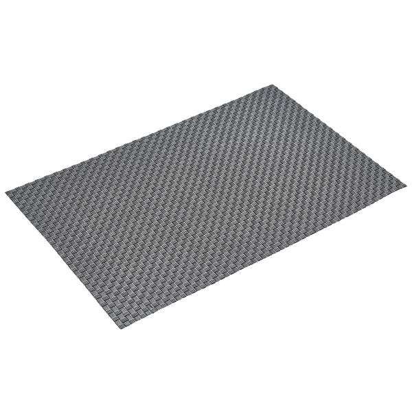 Placemat Silver 45 x 30cm PVC qty:1