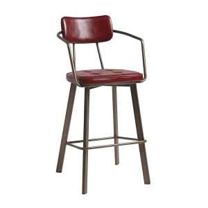 Auzet Bar Stool Vintage Red