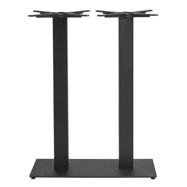 Boston Sleek Base – Black Large Rect – Mid Height