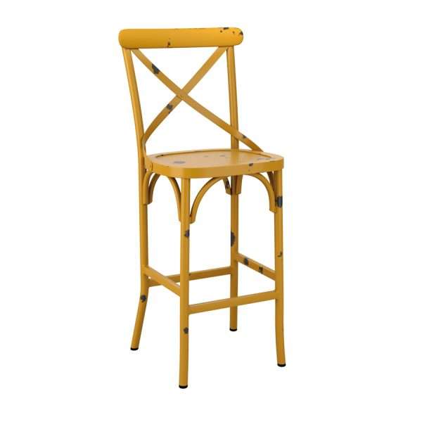 Cafe Bar Stool Vintage Yellow ZA.516ST