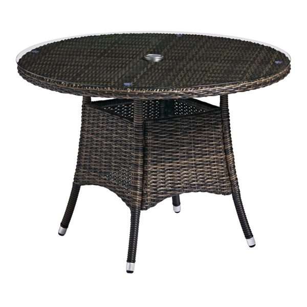 Clova Table Brown Weave