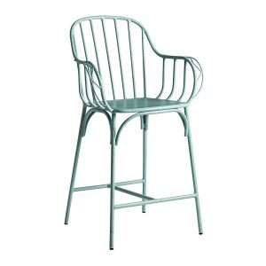 Denver Bar Stool Mid Height Retro Blue ZA.1385ST