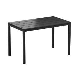 EKO 4 Leg Dining Table Black 119x69cm ZA.767CT