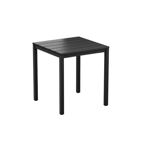 EKO 4 Leg Dining Table – Black – 69x69cm