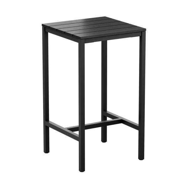 EKO 4 Leg Poseur Table Black 69x69cm ZA.768CT