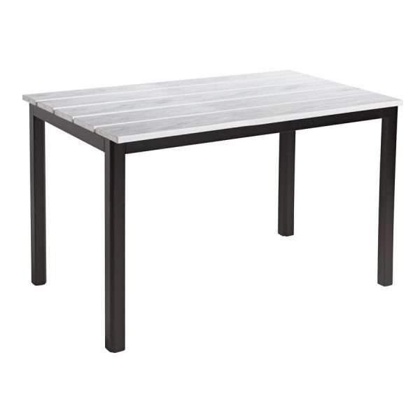 Eko Dining Table – Whitewash – Rect – 119x69cm