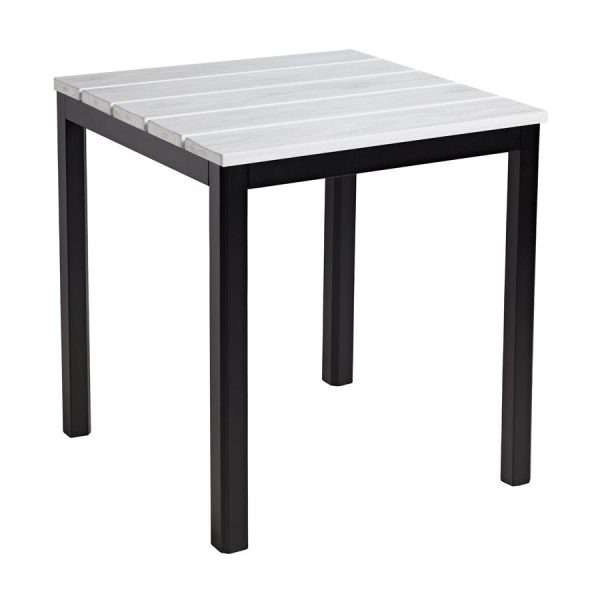 EKO Dining Table – Whitewash – Square – 69x69cm