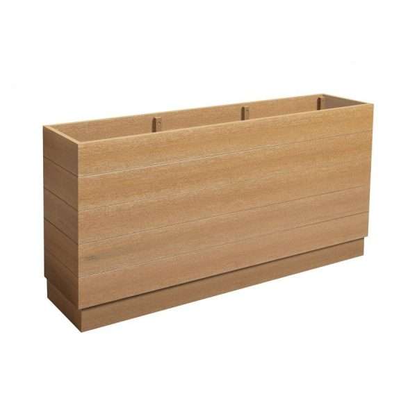 EKO Planter – Aged Oak – 150cm width x 35cm depth x 75cm height