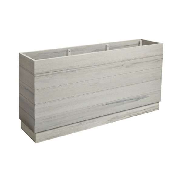 EKO Planter – Whitewash – 150cm width x 35cm depth x 75cm height