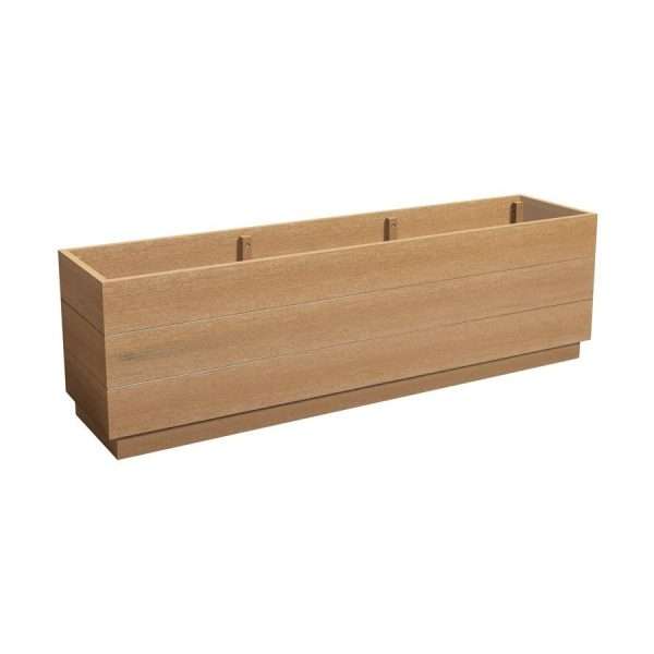 EKO Planter – Aged Oak – 150cm width x 35cm depth x 45cm height