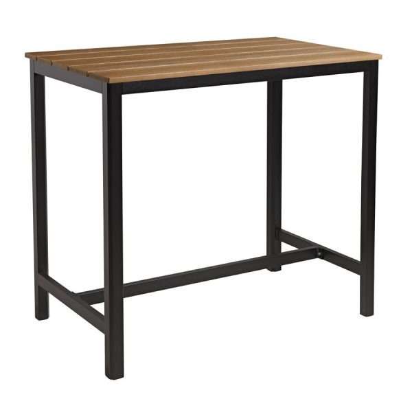 EKO Poseur Table – Aged Golden Oak – Rect – 119x69cm