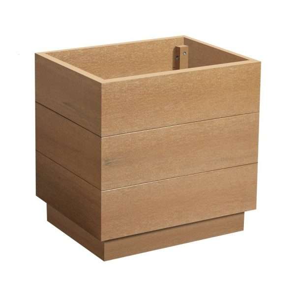 EKO Planter – Aged Oak – 45cm width x 35cm depth x 45cm height
