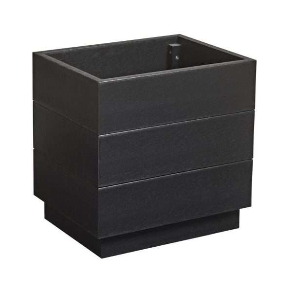 EKO Planter – Black – 45cm width x 35cm depth x 45cm height